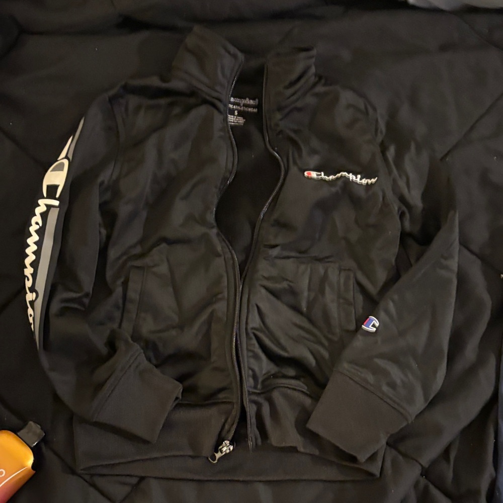 Champion Black Full-Zip Track Jacket